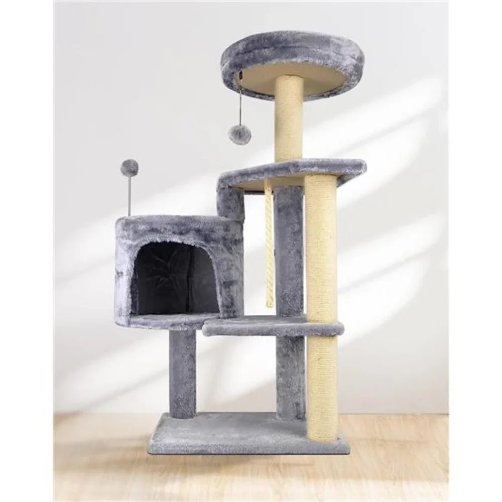 Cat Tree Scratching Toy Activity Centre Cat Tower Furniture Scratching Post